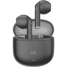ZTE Buds 2 Auriculares Inalámbricos Bluetooth 5.3 con Estuche de Carga, 25h Autonomía Total, Control Táctil, Resistencia IPX4 al Agua, Color Negro - EB2201